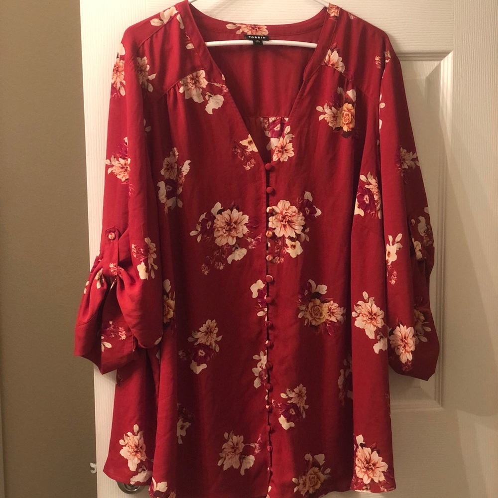 Bright Floral Blouse